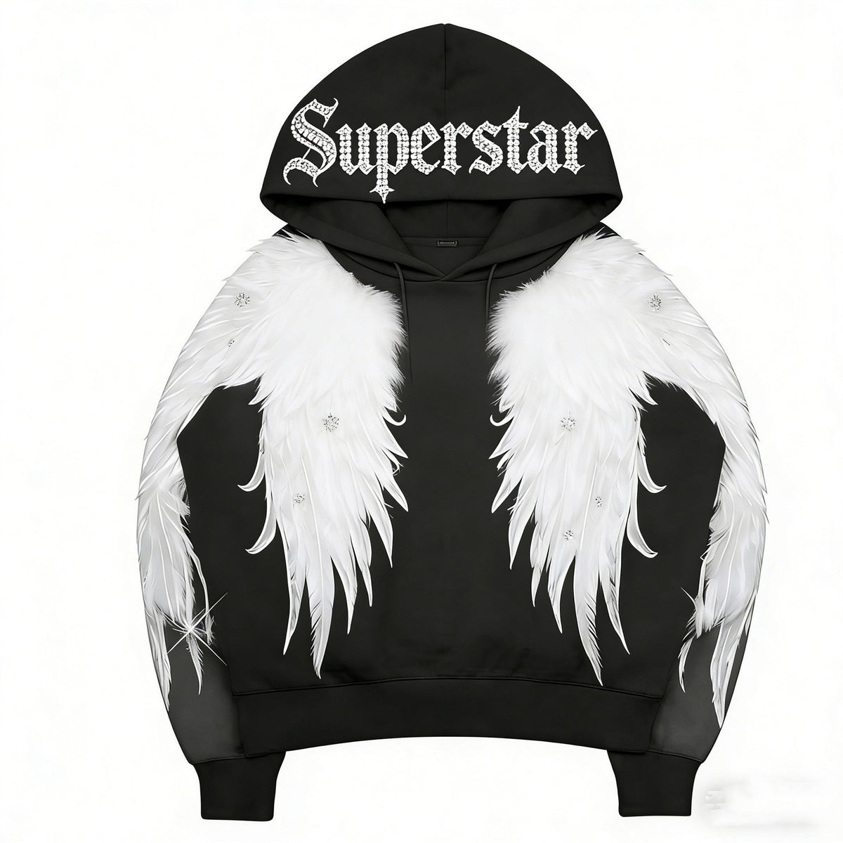 'Superstar Angel Wings' Graphic Hoodie