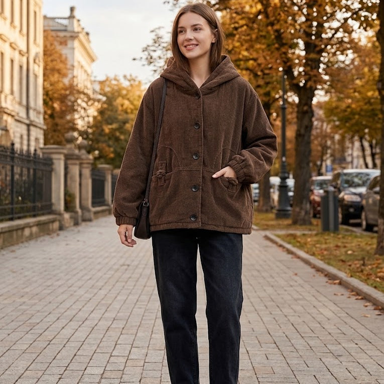 HARAJUKU CORDUROY WINTER Jacke