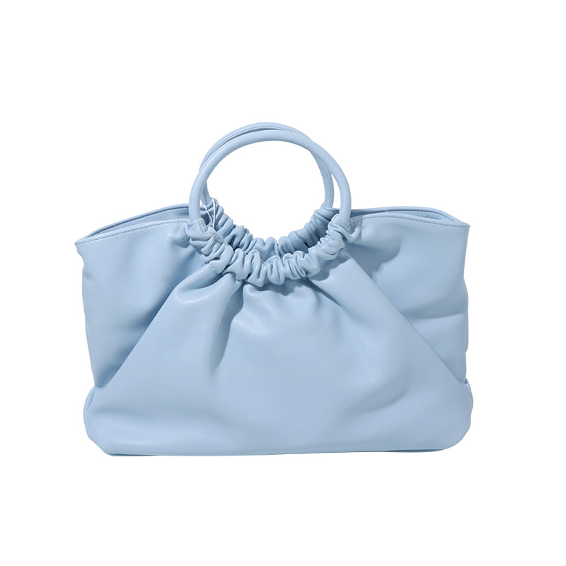 RUCHED BASKET BAG