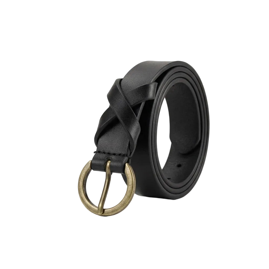 KNOT & LOOP – Minimalist Skinny Leather Belt