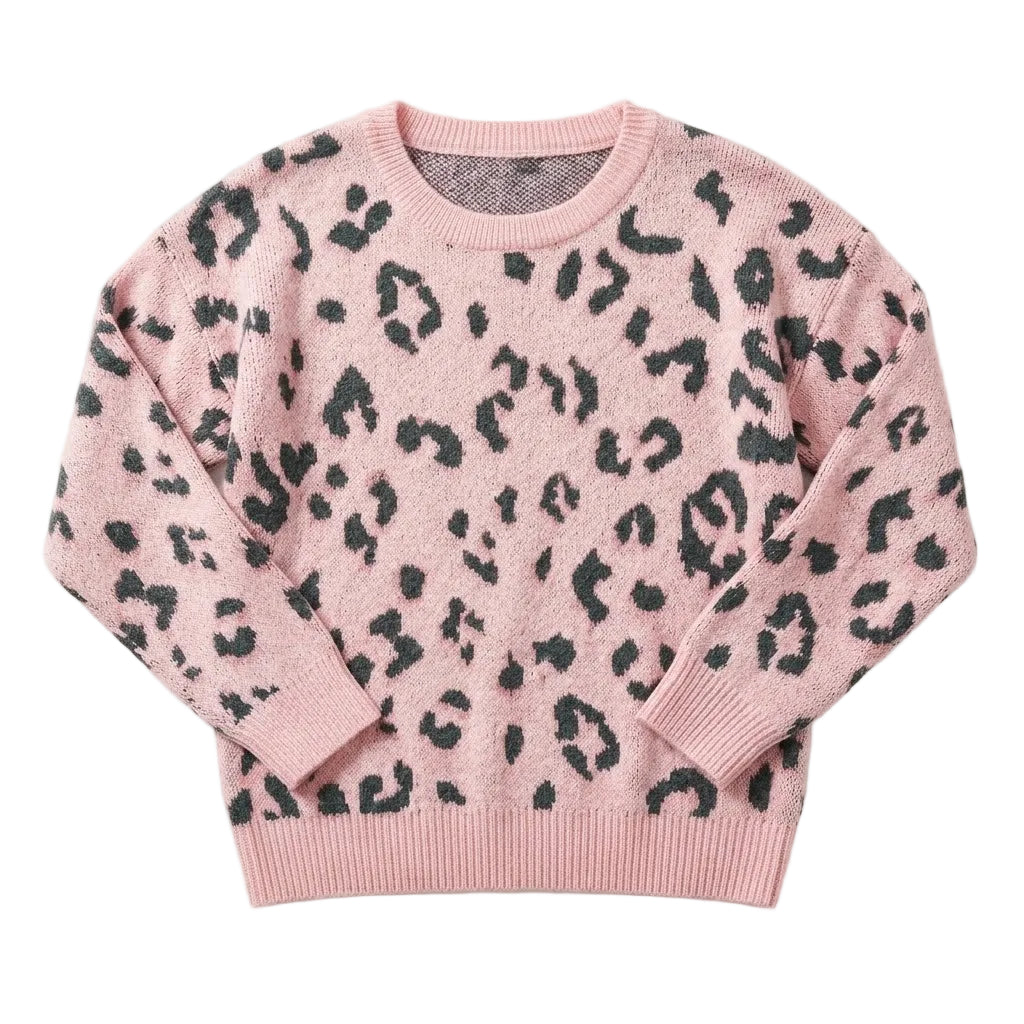 'Wild Chic' Soft Leopard Mohair-Pullover