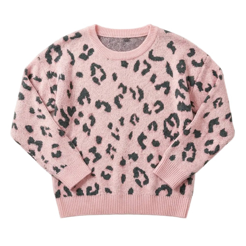 'Wild Chic' Soft Leopard Mohair-Pullover