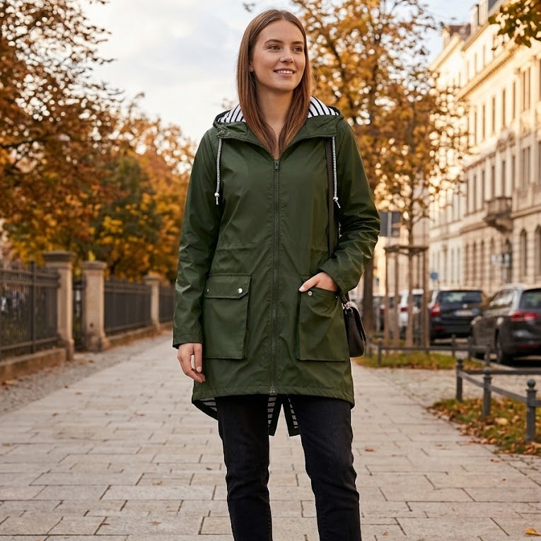 COASTAL STRIPE ALL-WEATHER Parka