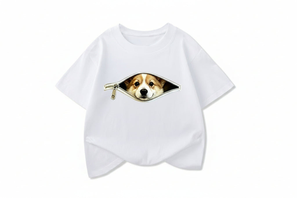 Corgi Peek-a-Boo T-Shirt