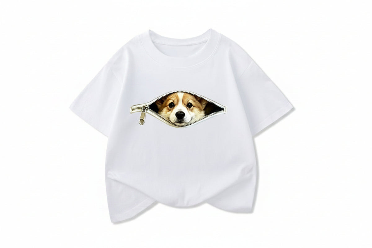Corgi Peek-a-Boo T-Shirt