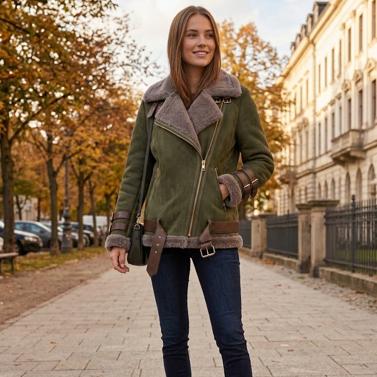 REBEL SHEARLING AVIATOR Jacke