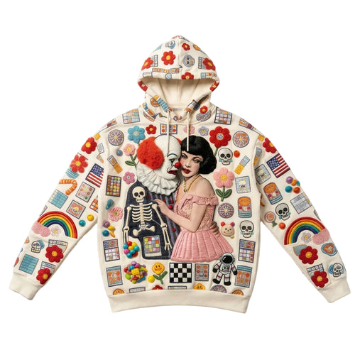 'Clown & Romance Art' Graphic Hoodie