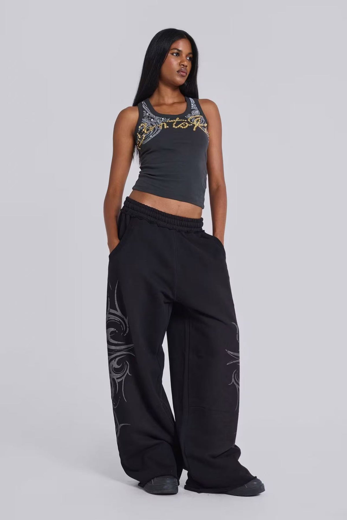 Tribal Graphic Loose Sweatpants