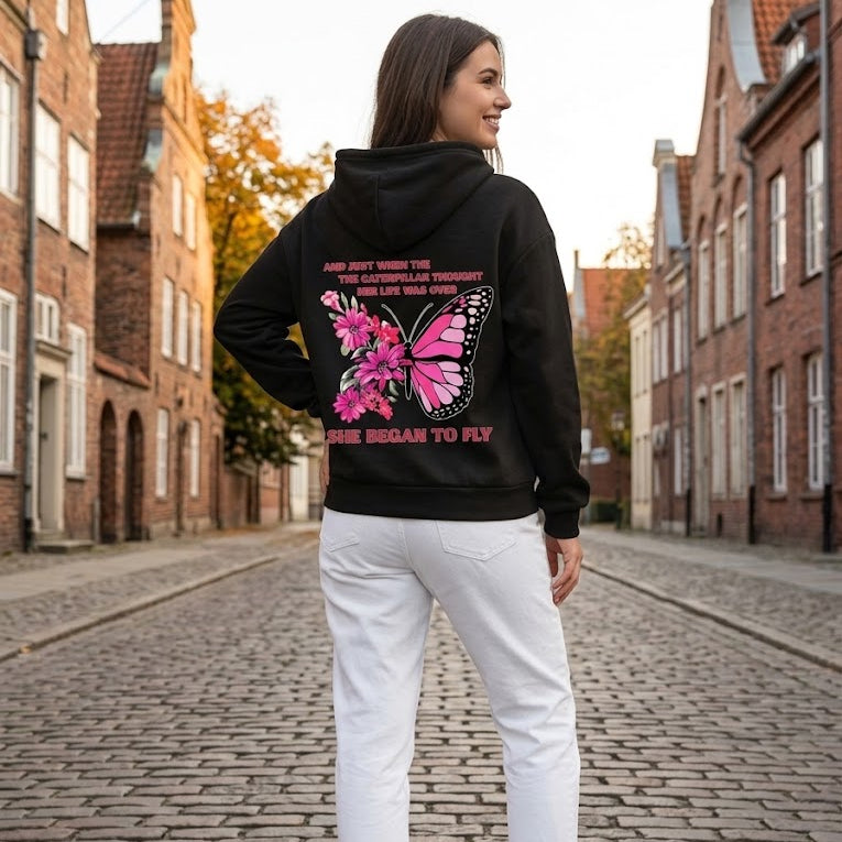Butterfly Wings Statement Hoodie