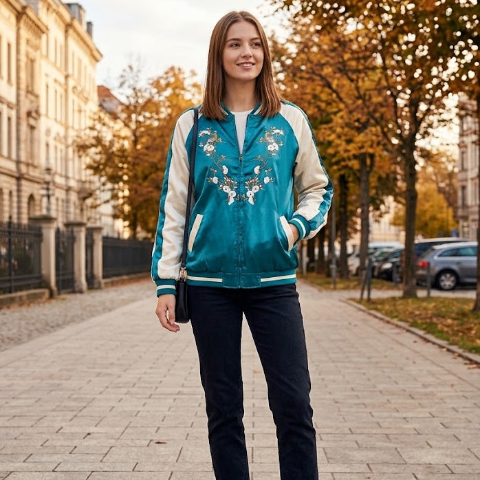 REVERSIBLE PHOENIX SATIN Jacke