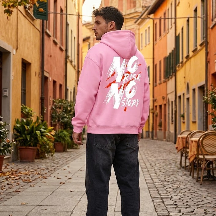 'No Risk No Story' Graphic Hoodie