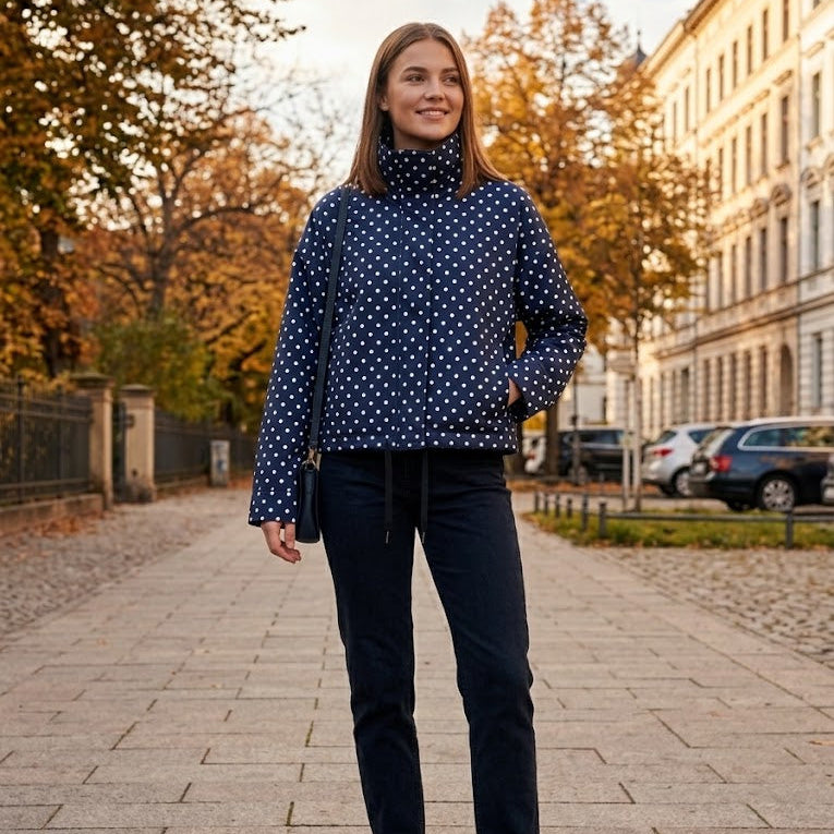POLKA DOT CHARM ELEGANT CROP Jacke