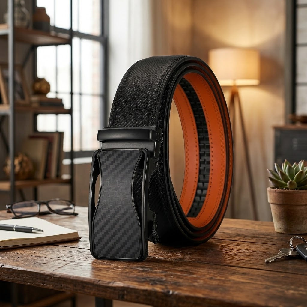 VANGUARD LEATHER – Modern Carbon Automatic Belt