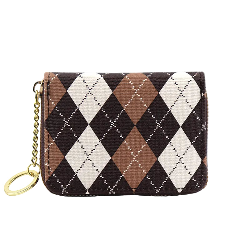 VINTAGE ARGYLE ZIP-WALLET