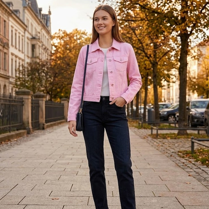 BLUSH DENIM CLASSIC PINK Jacke
