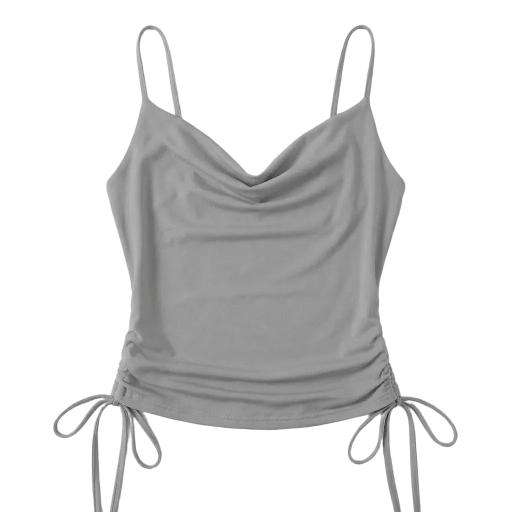 Ruched Drawstring Cami Top