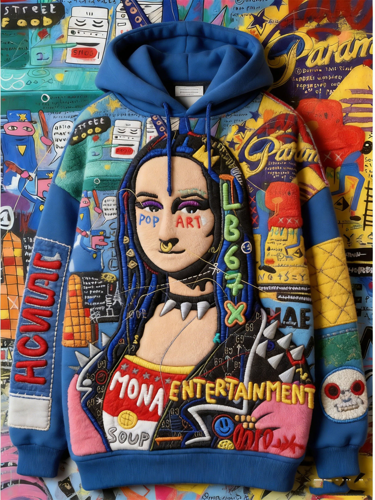 'Mona Pop Art' Graphic Hoodie