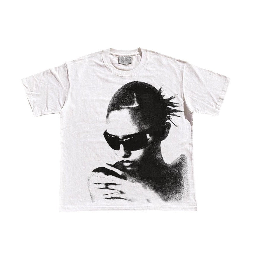 Monochrome Portrait Graphic T-Shirts
