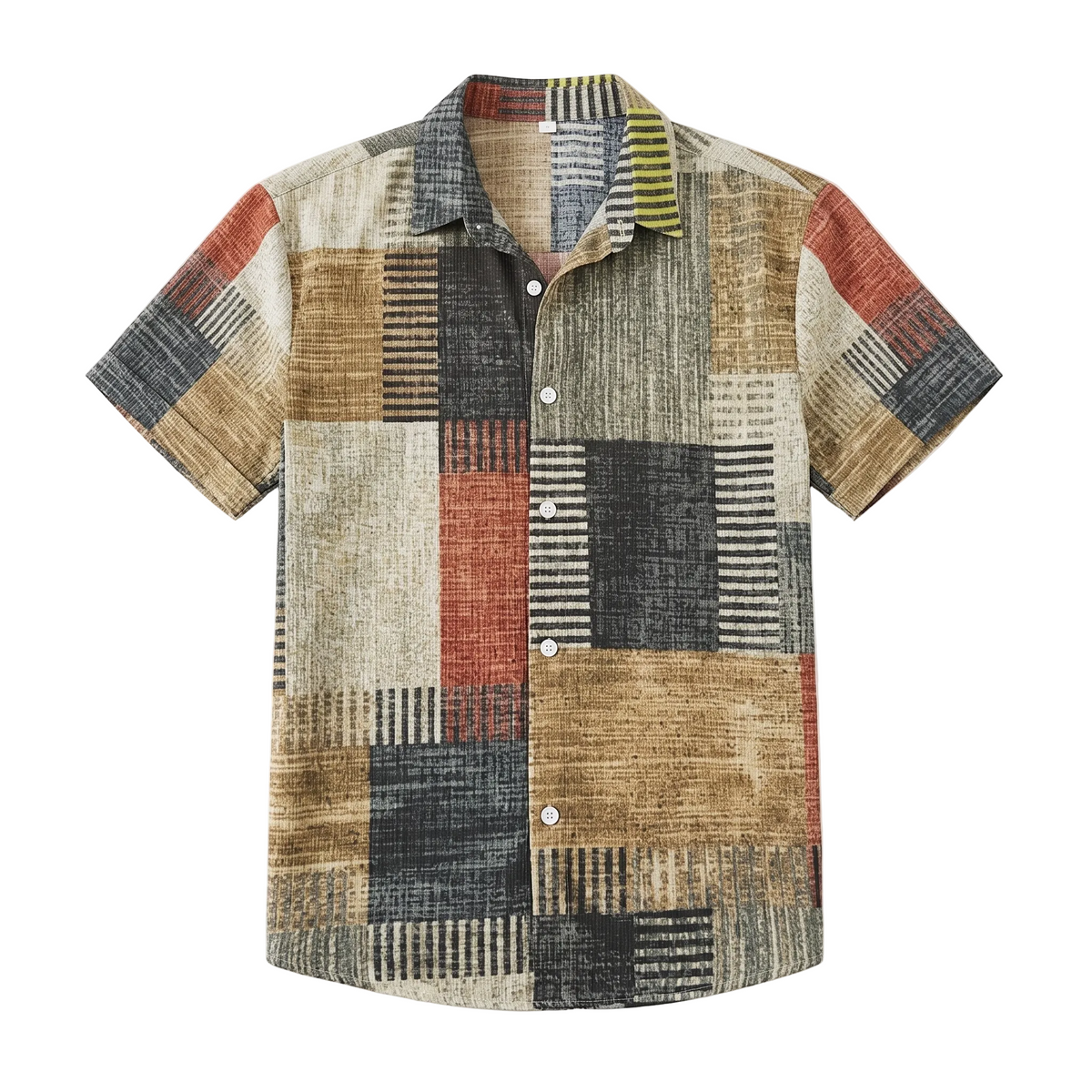 Beach Vintage Patchwork Shirt