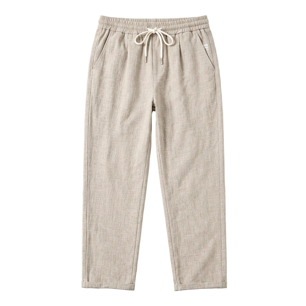 Relaxed Fit Linen-Look Trousers