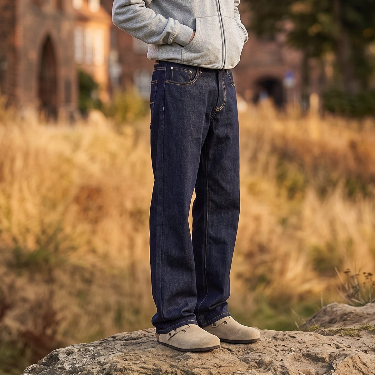 Classic Raw-Look Jeans