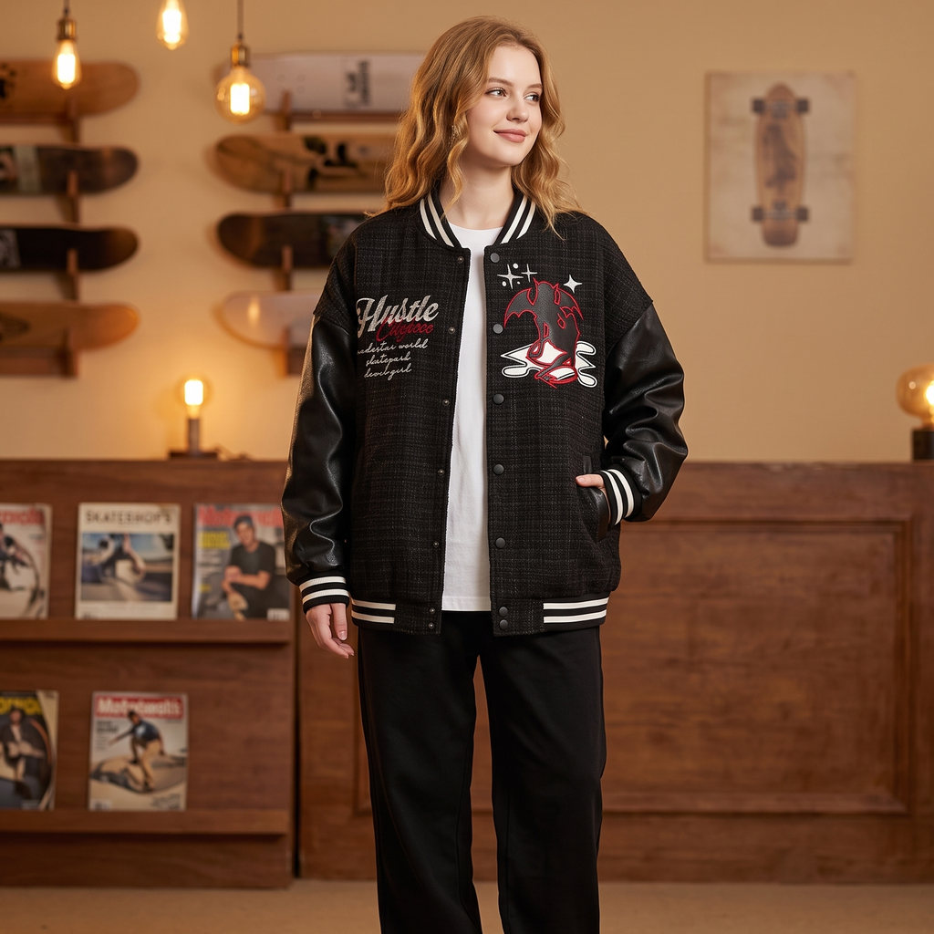 DEMON HUSTLE VARSITY Jacke