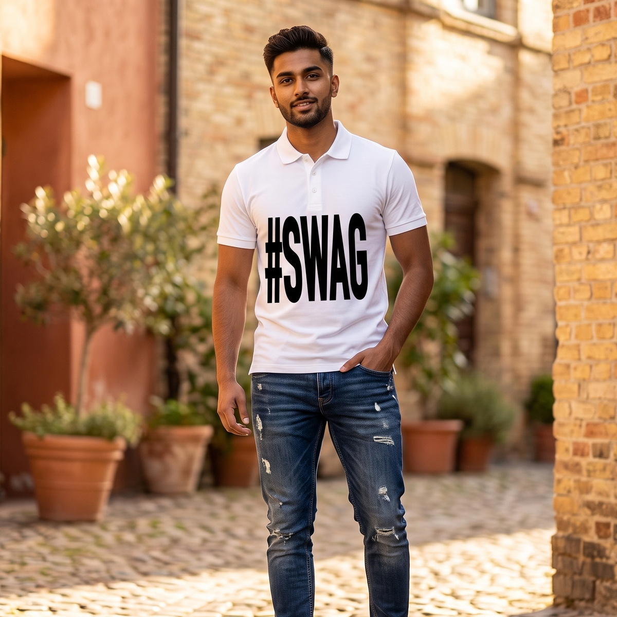 SWAG Graphic Polo Shirt