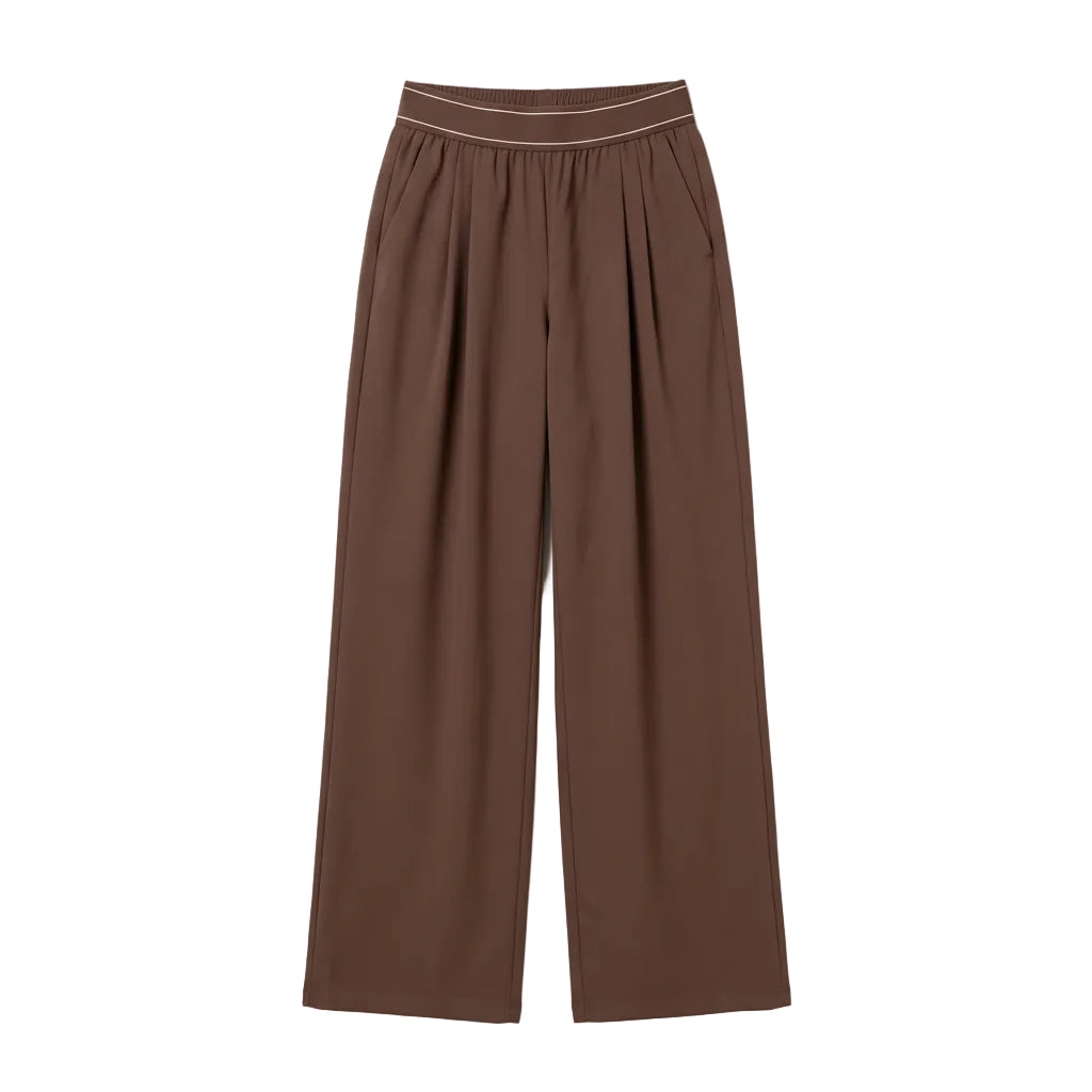 Mira High-Waisted Straight-Leg Pants