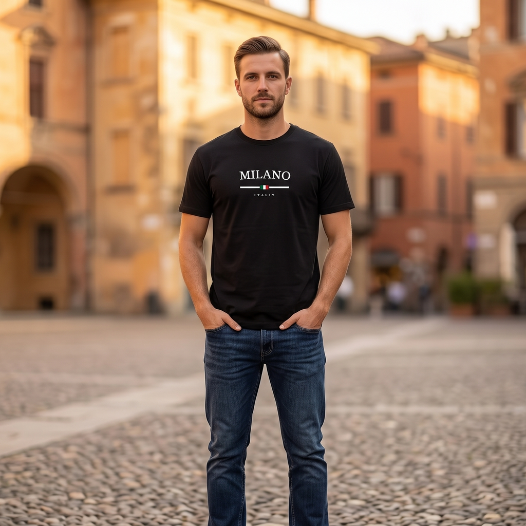 Milano Italy Minimal T-Shirt