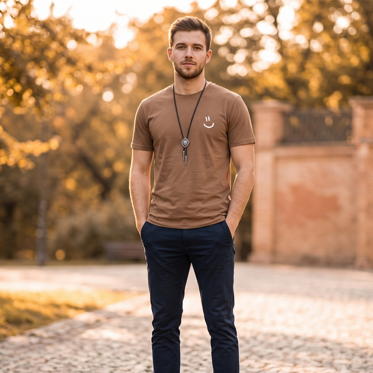 Smiley Minimalist Streetwear T-Shirt