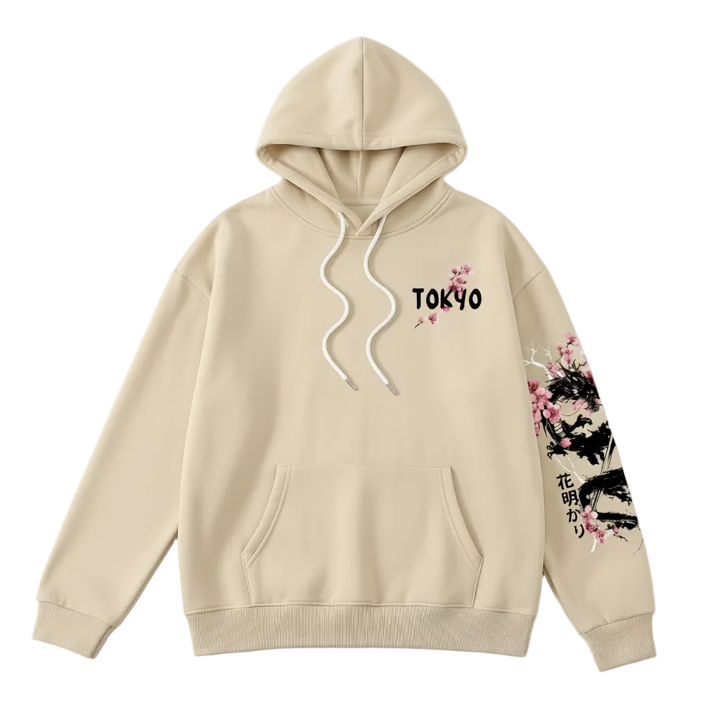 Tokyo Sakura & Dragon Hoodie