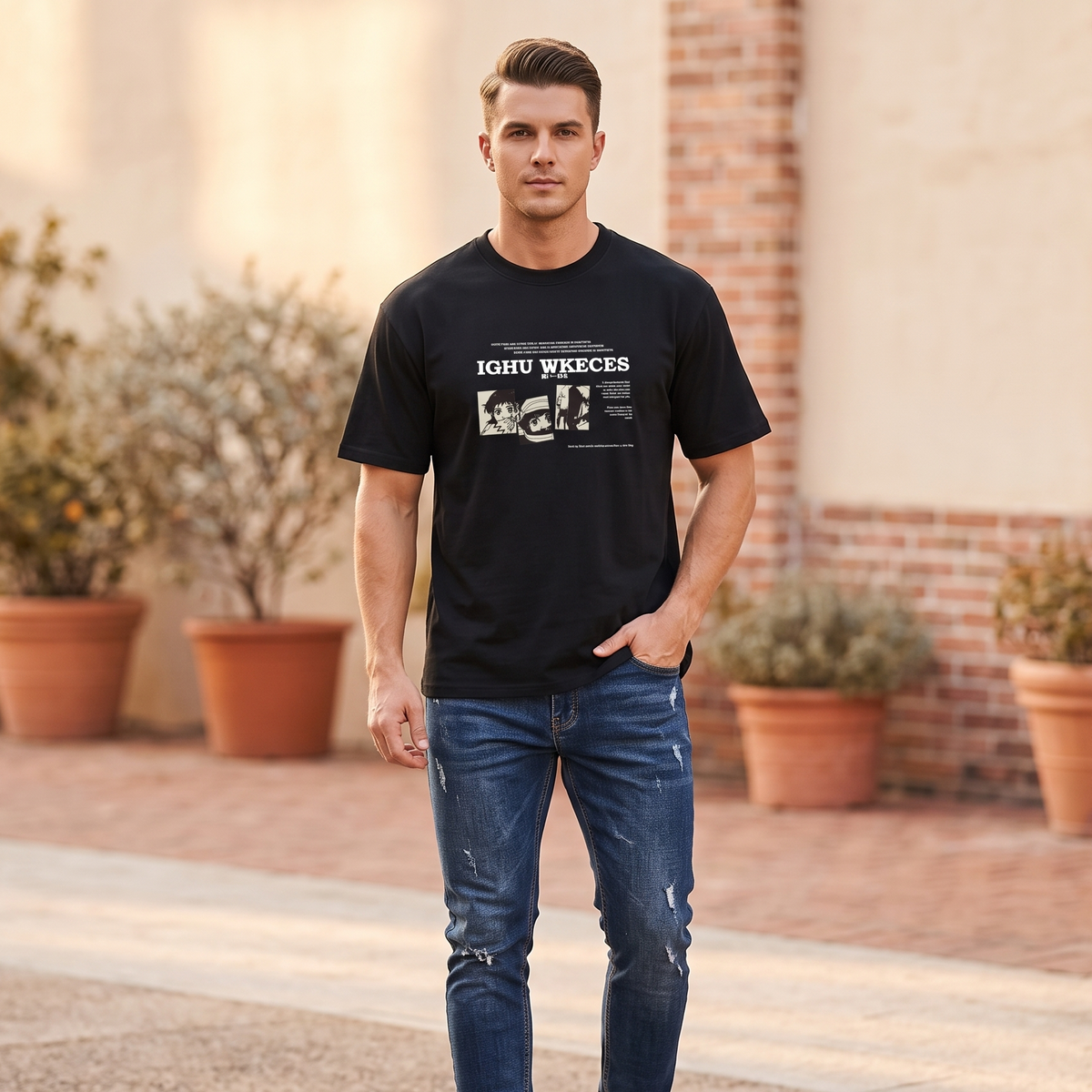 Anime Graphic Streetwear T-Shirt