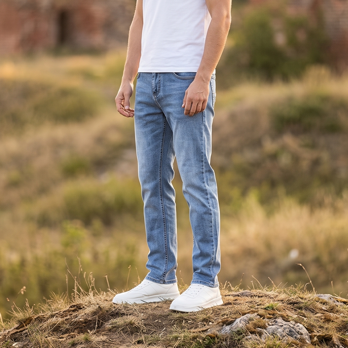 Modern Tapered Summer Denim Jeans