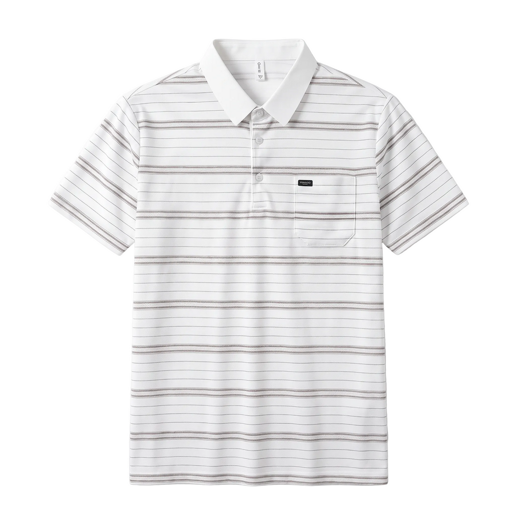 Casual Breeze Striped Polo Shirt