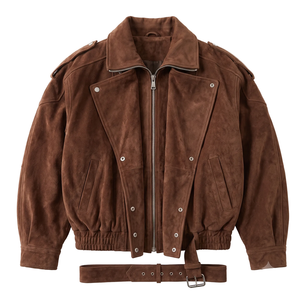 VINTAGE MOCHA MOTO Jacke