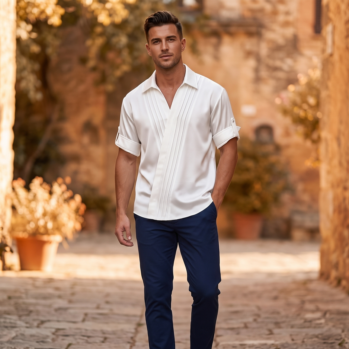 Pleated Avantgarde Shirt