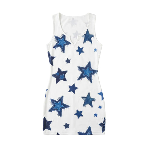 Aria Denim Star Hourglass Mini Dress