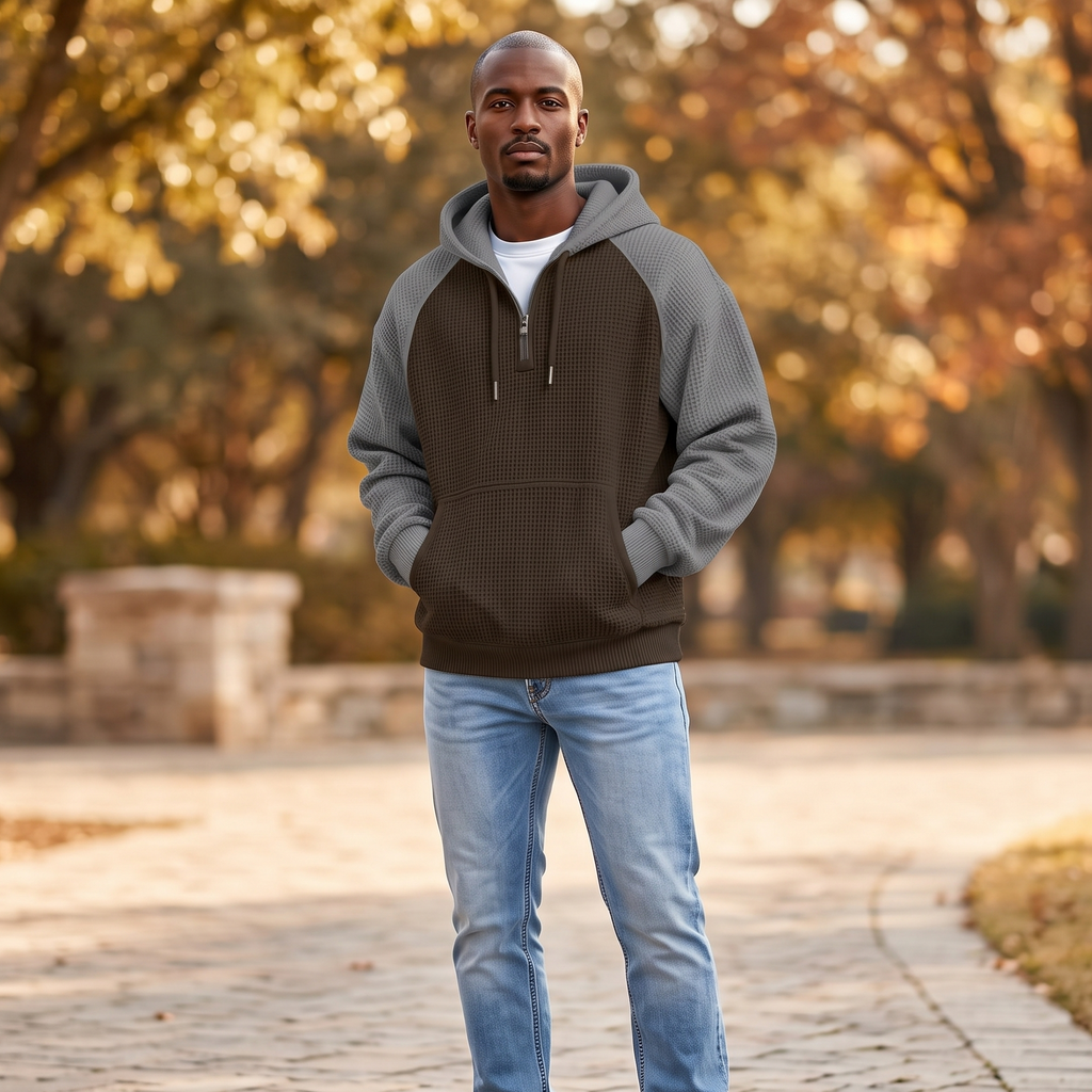 Grid Hybrid Hoodie