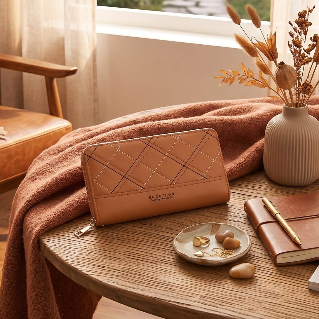 VINTAGE QUILTED WALLET