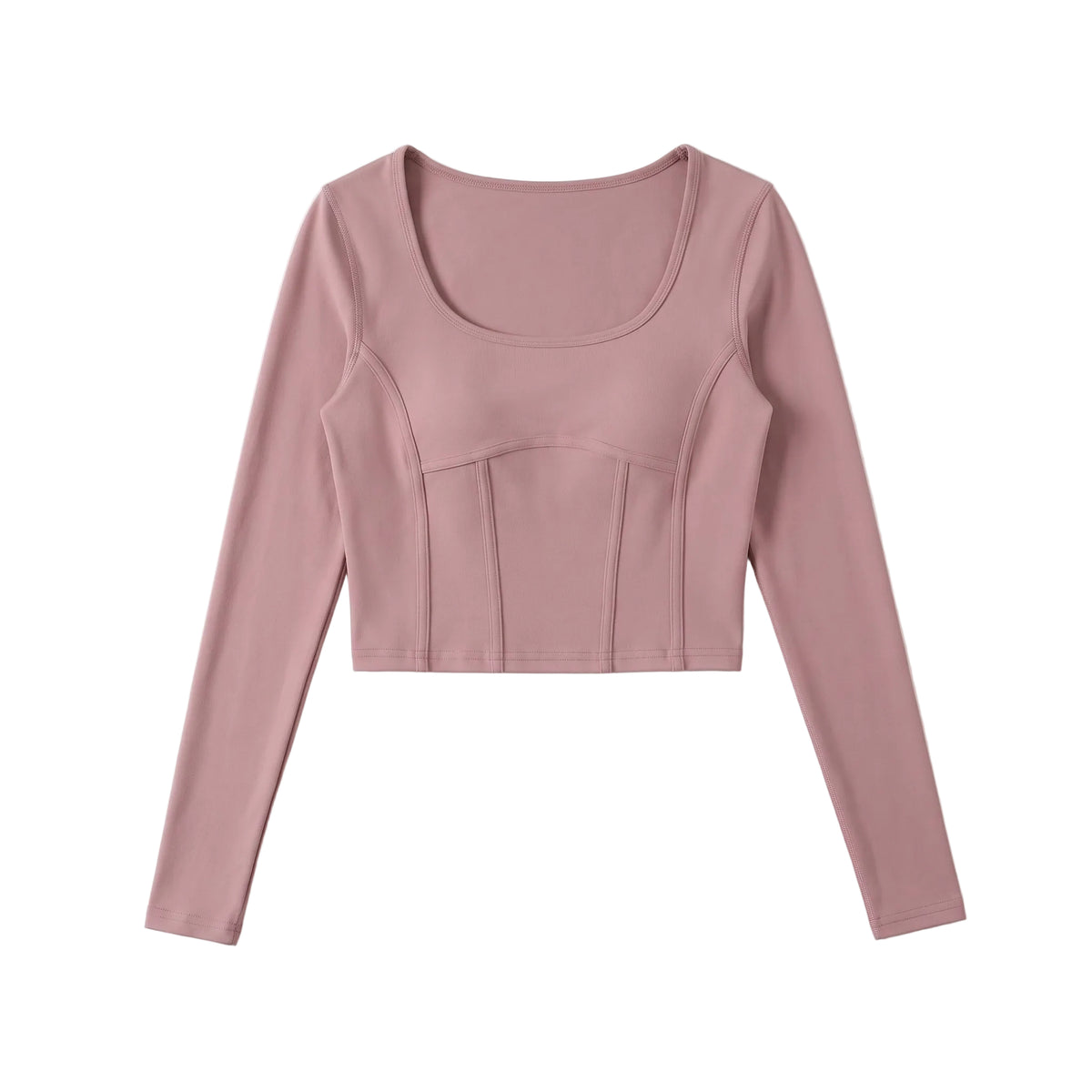 Dusk Rose Corset-Style Long Sleeve