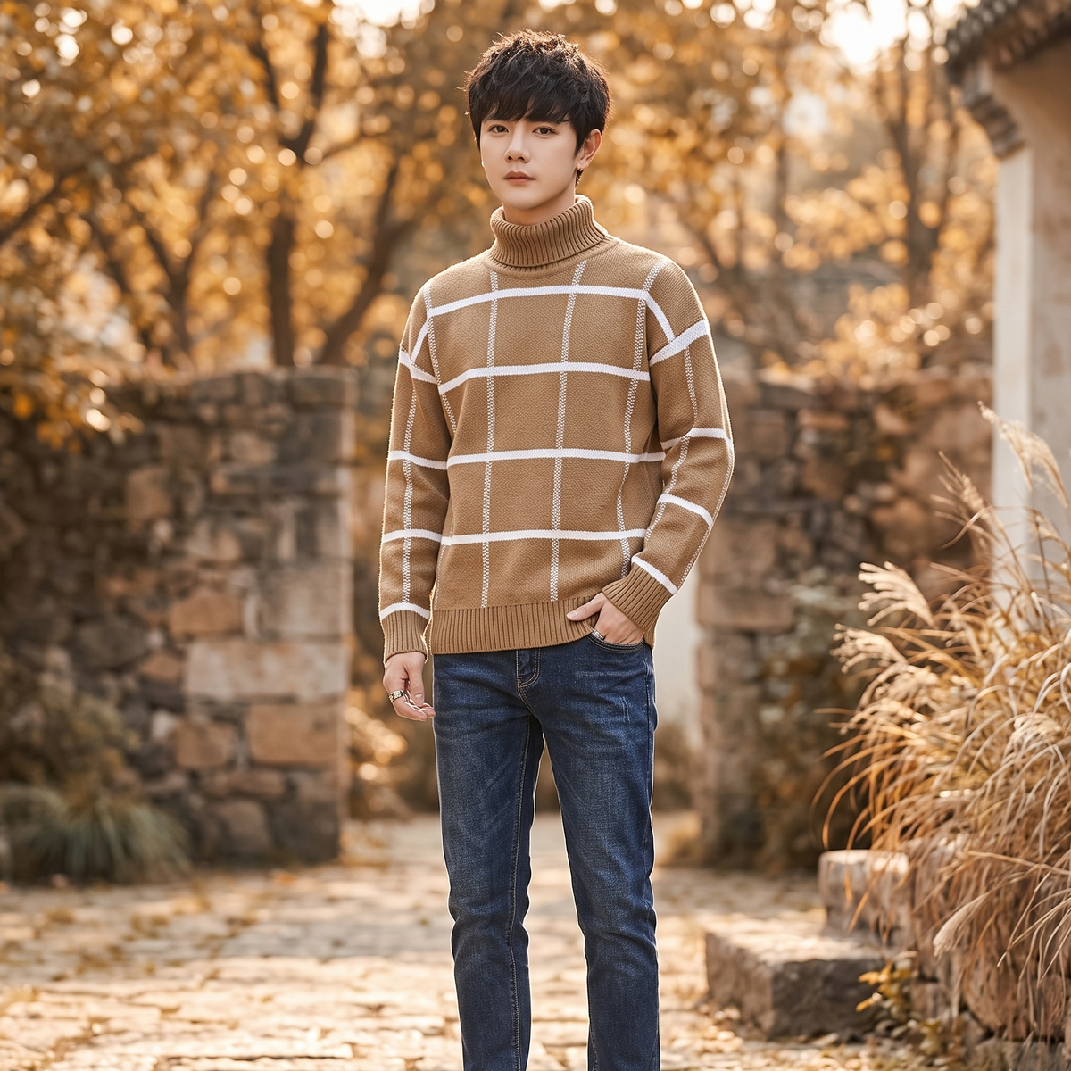 Seoul Grid Pullover