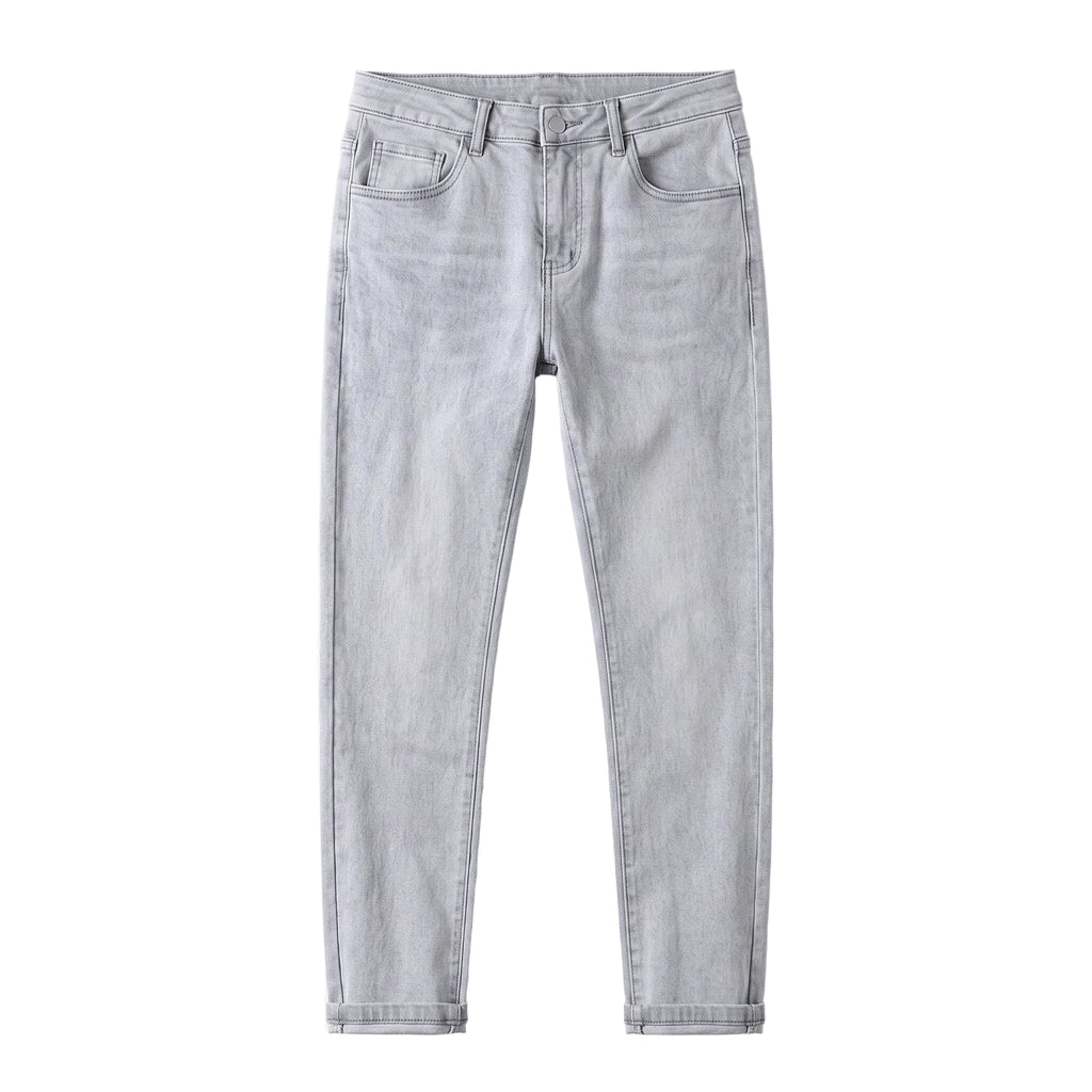 Modern Light Wash Slim-Fit Jeans