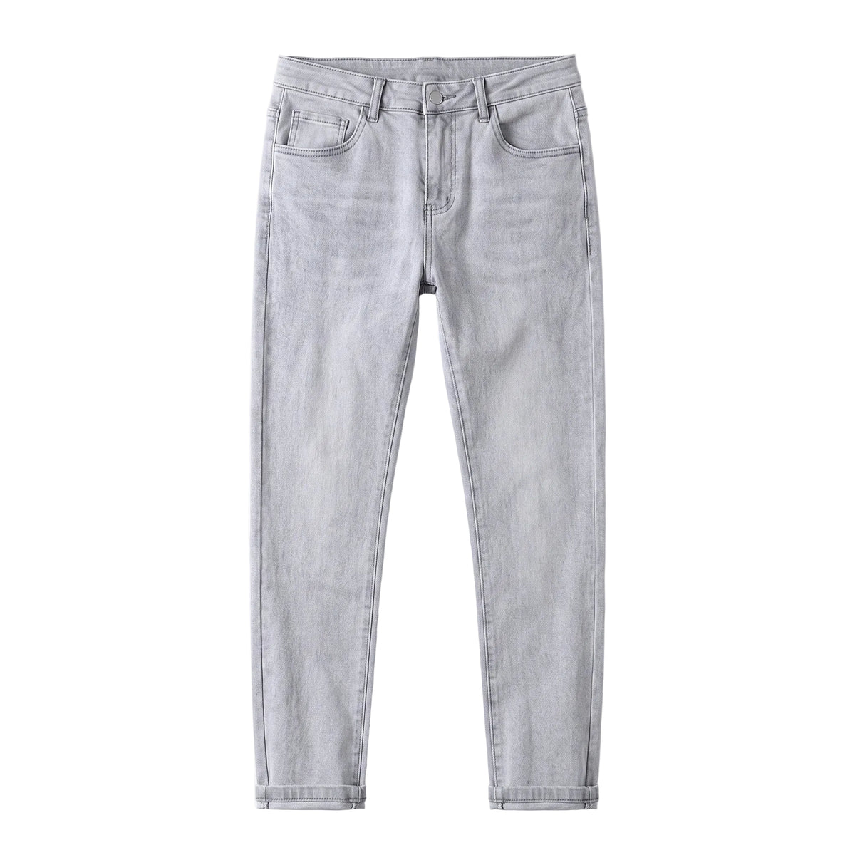Modern Light Wash Slim-Fit Jeans