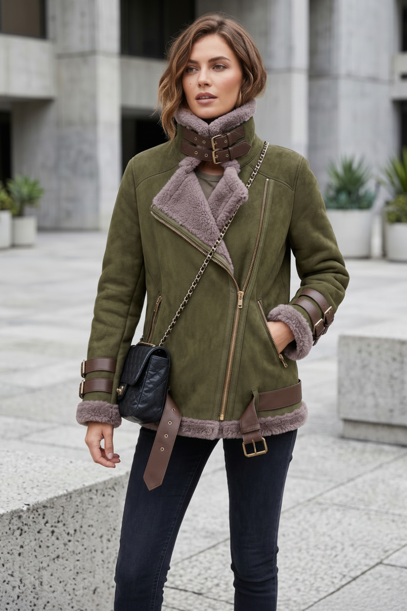 REBEL SHEARLING AVIATOR Jacke