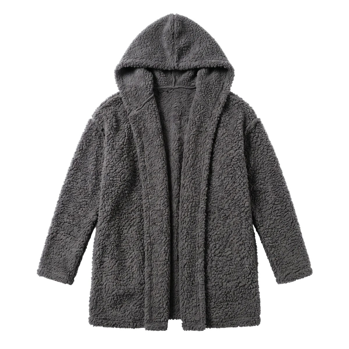 COZY FLEECE HOODED Cardigan