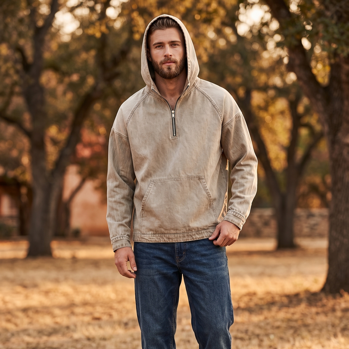 Washed Utility Hoodie