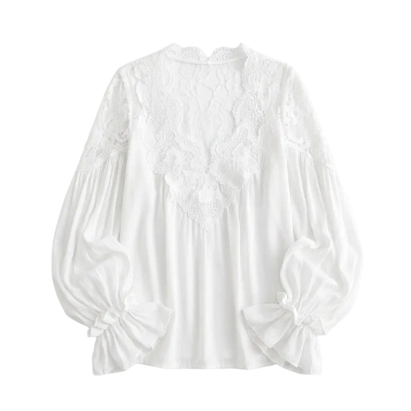Romantic Puff-Sleeve Blouse