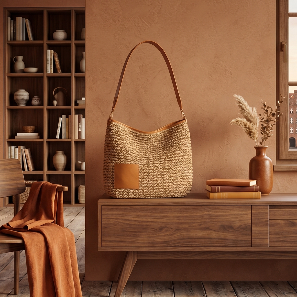 STRAW TOTE BAG