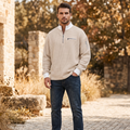 Waffle Zip Sweatshirt