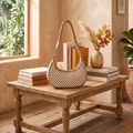 WOVEN CRESCENT BAG